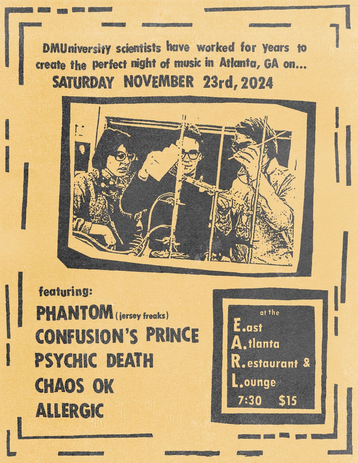 Phantom \/ Confusion's Prince \/ Psychic Death \/ Chaos OK \/ Allergic at The EARL