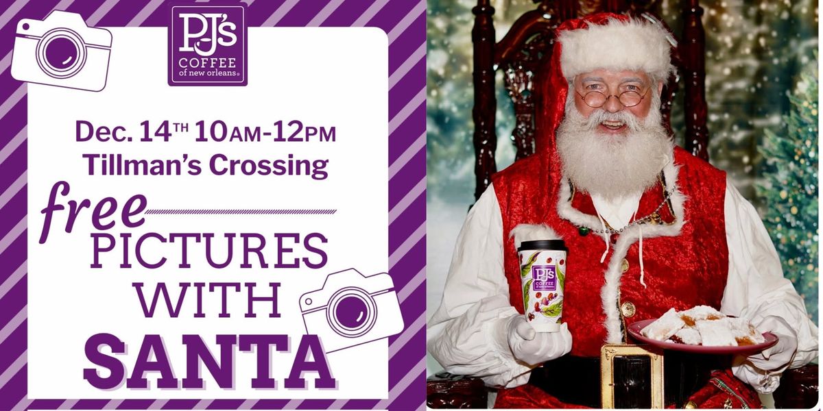 Pictures with Santa at PJ's Coffee