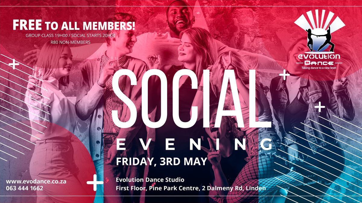 Evolution Dance  Social Evening | Friday 3rd May 