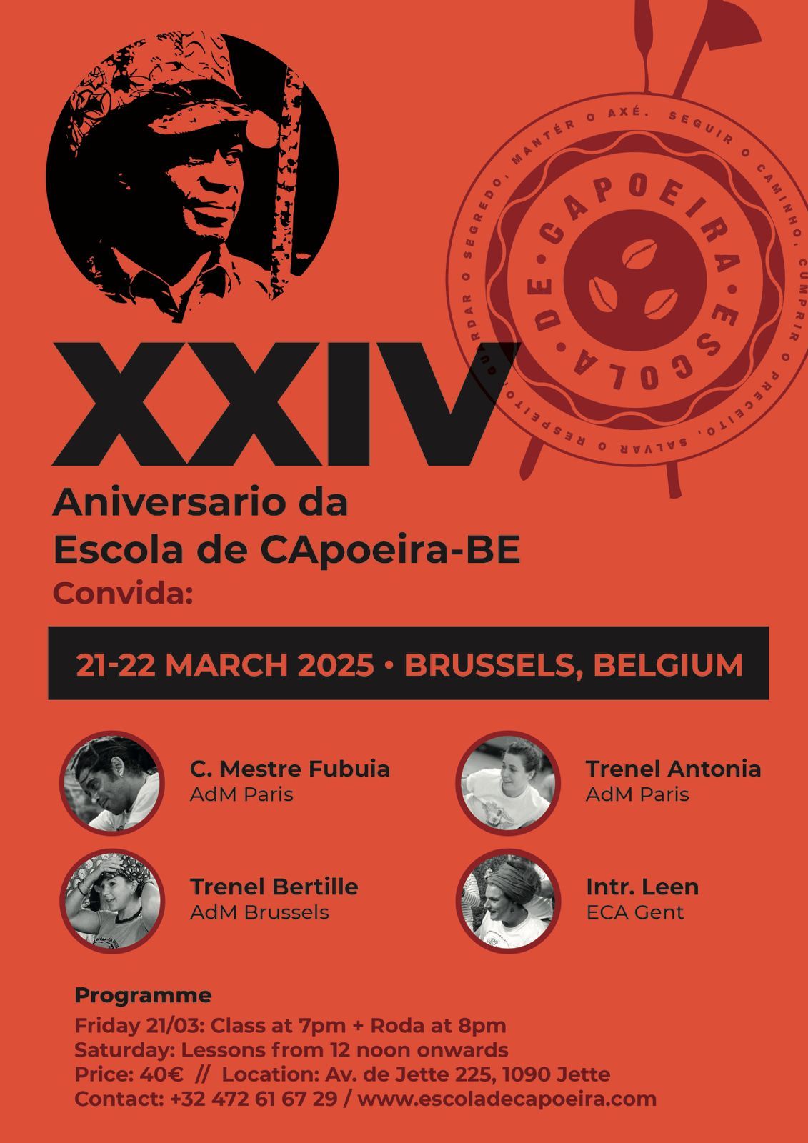 Aniversario da Escola de CApoeira-Be.