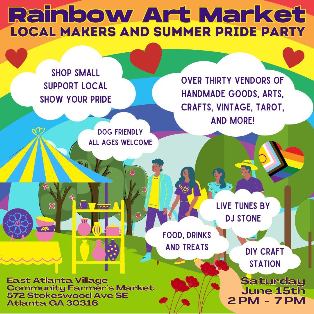 Rainbow Art Market: Local Makers and Summer Pride Party