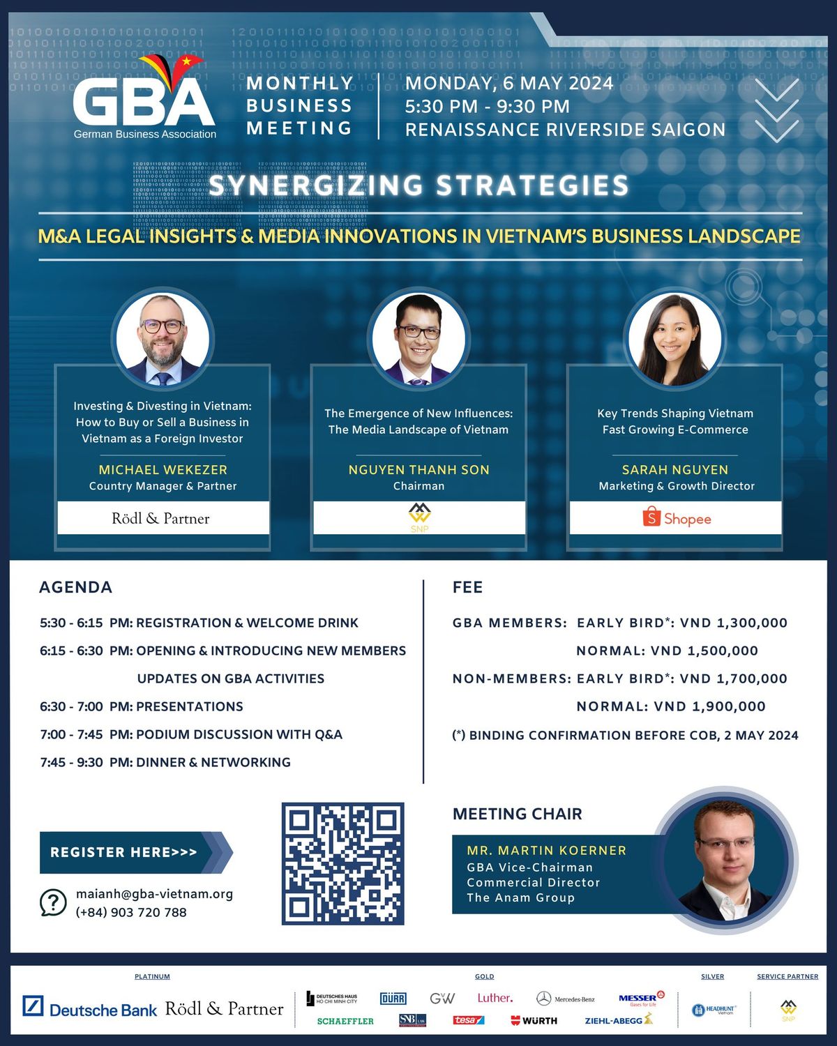 GBA Business Meeting in May
