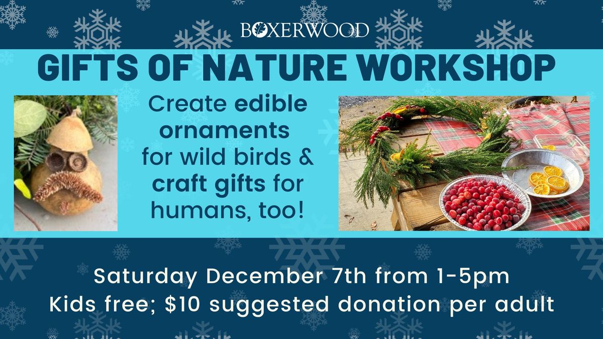 Boxerwood Gifts of Nature Workshop