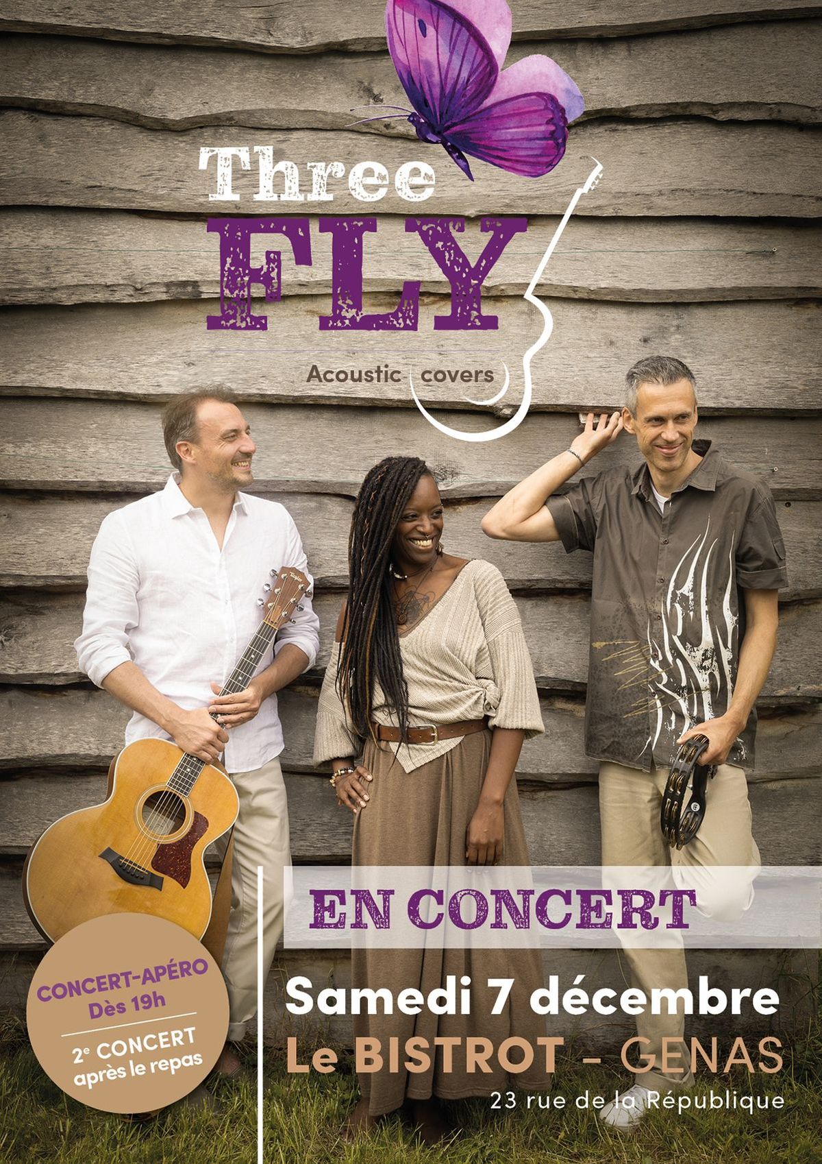 Concert 3FLY \u00e0 Le Bistrot - Genas