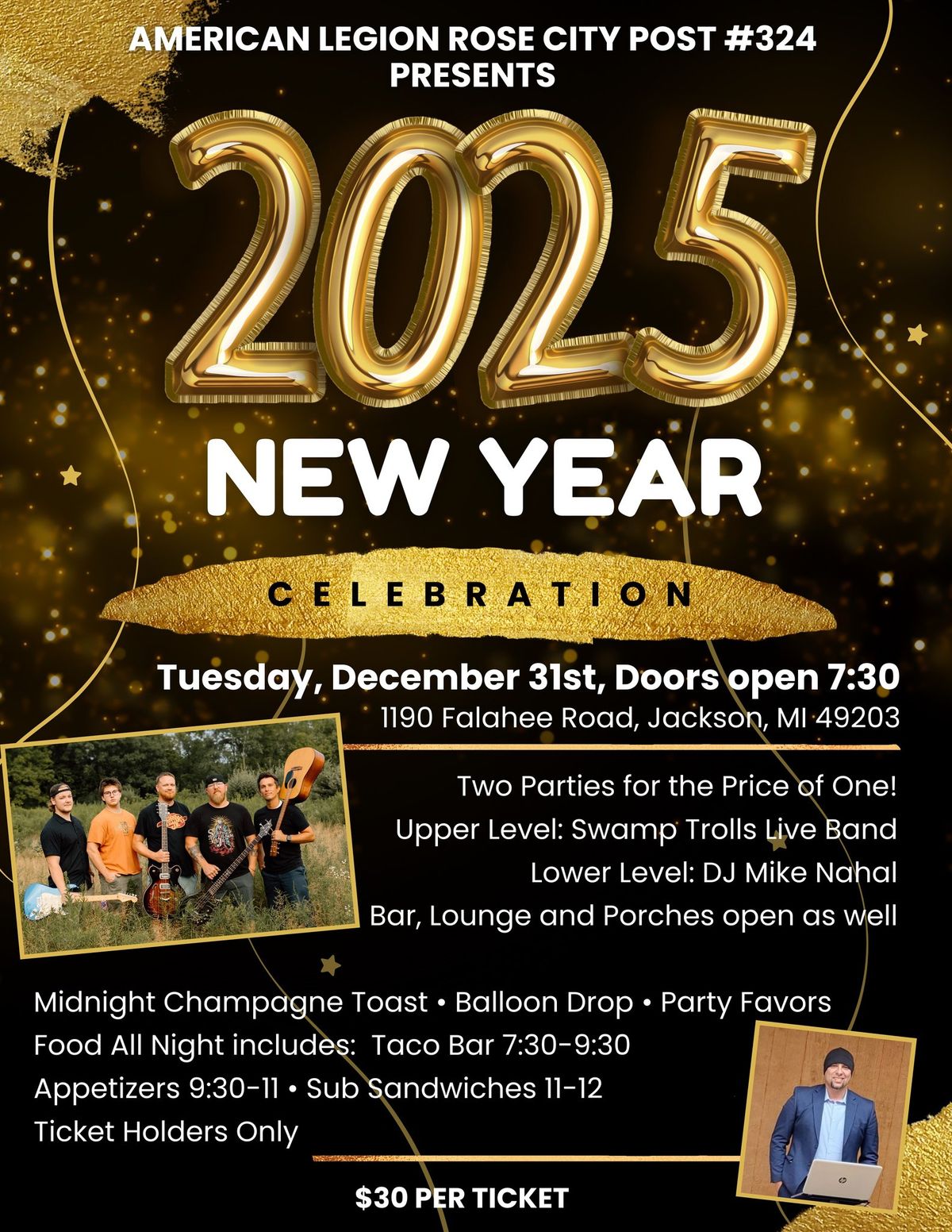 \ud83e\udd42New Year Celebration with Swamp Trolls + DJ Mike Nahal