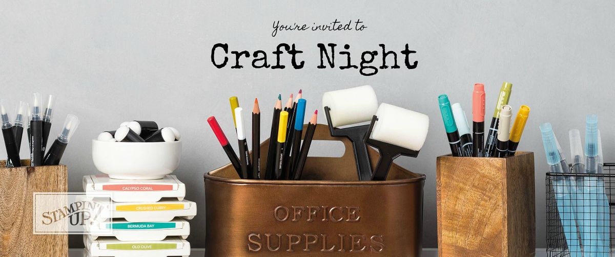 Craft Night, Hand Stamped by Cheryl's Craft Room, Indianapolis, 14 ...