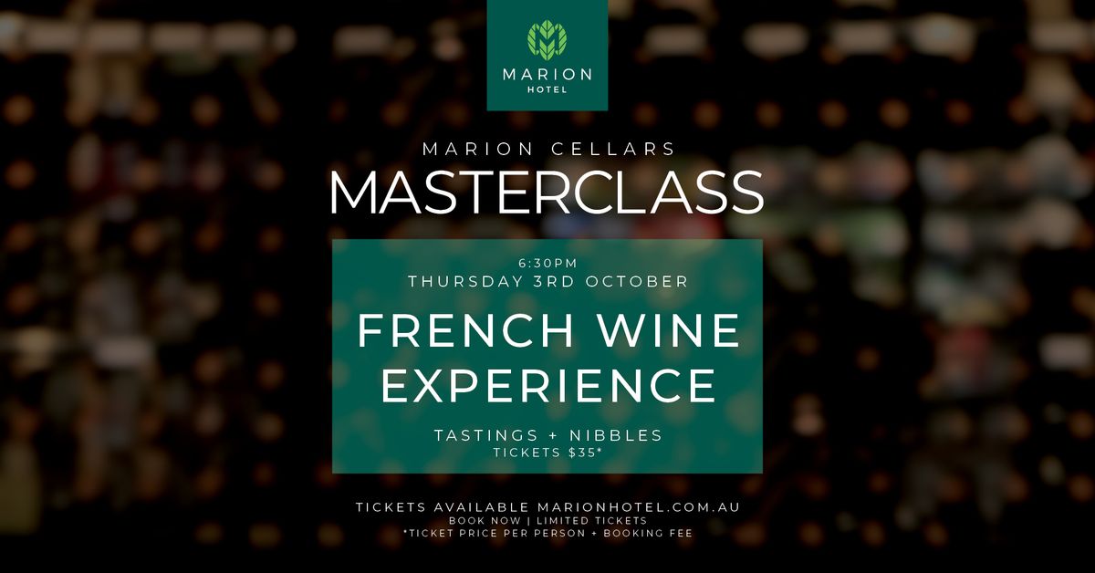 Marion Cellars I French Wine Experience