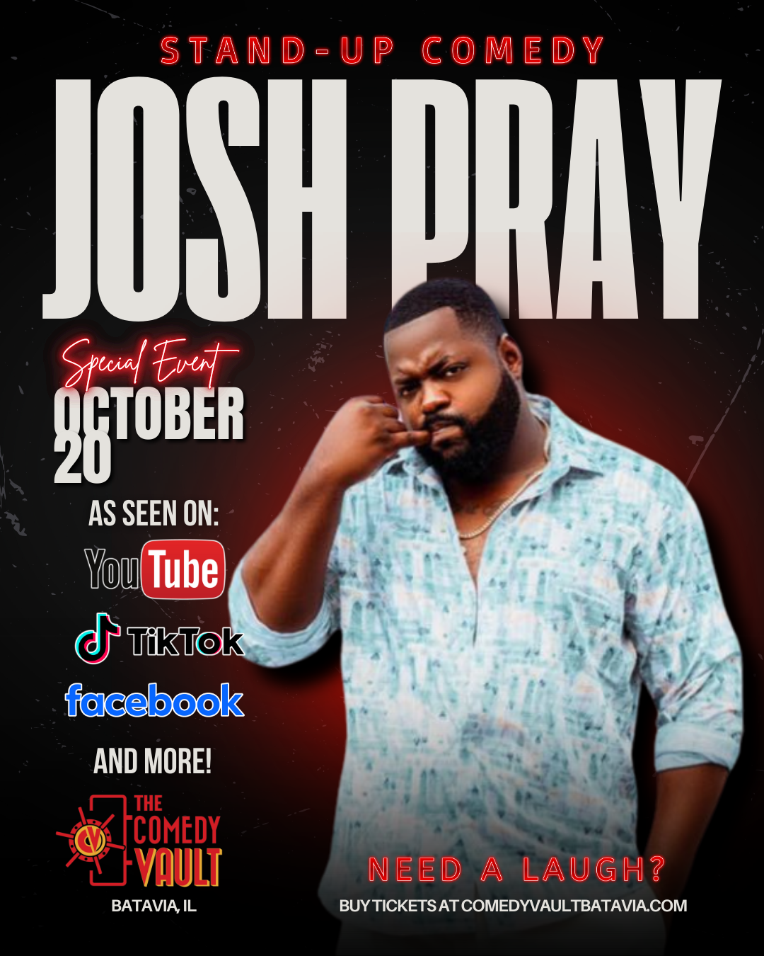Josh Pray at Spokane Comedy Club