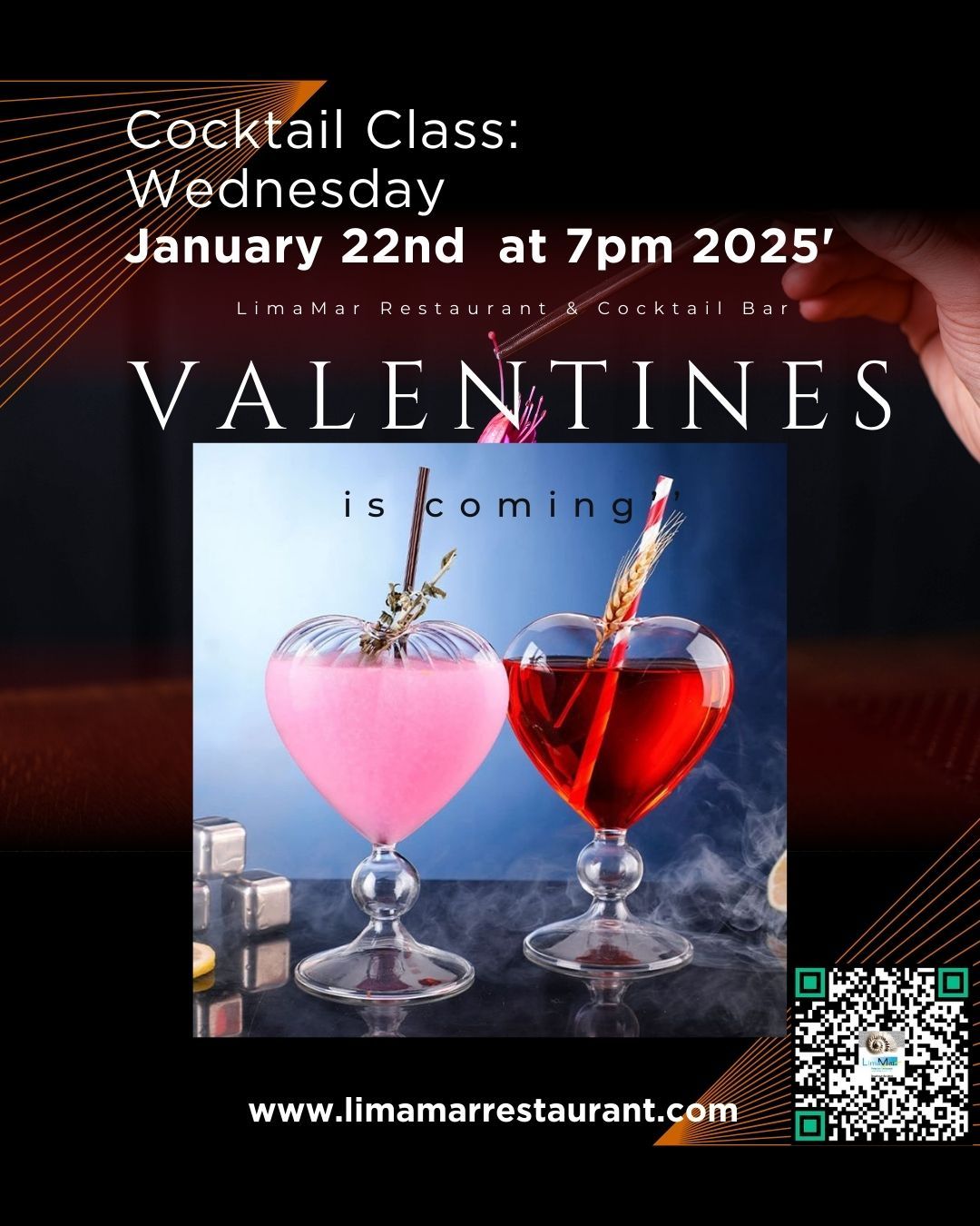 Cocktail Class:Valentines is coming Wednesday 1\/22\/2025