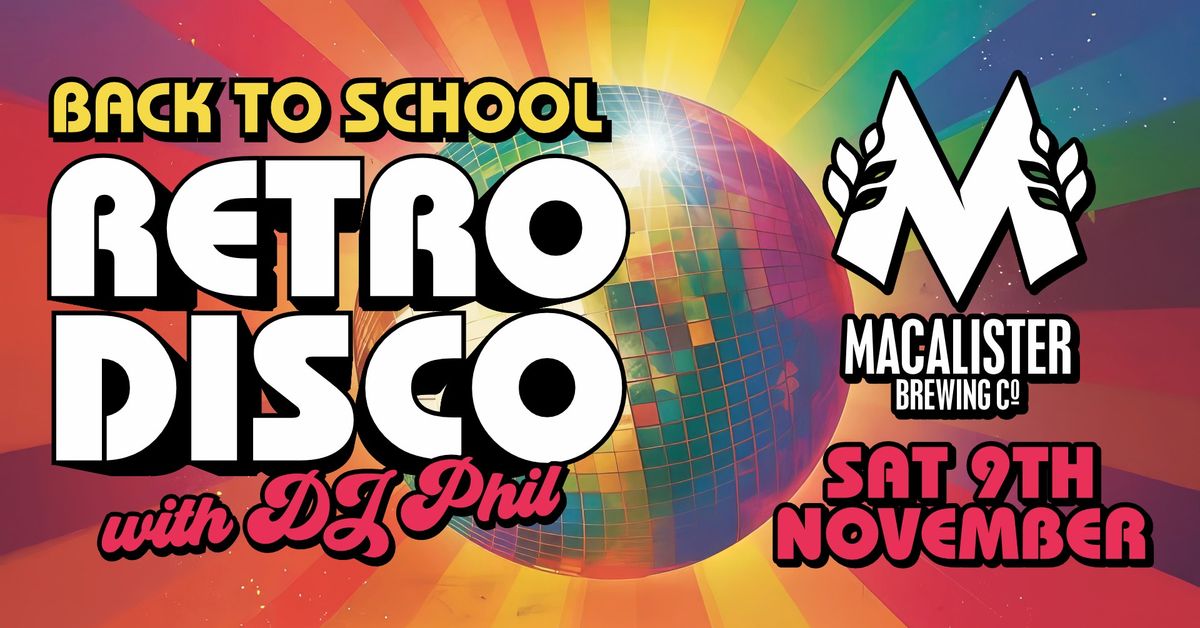 BACK TO SCHOOL RETRO DISCO