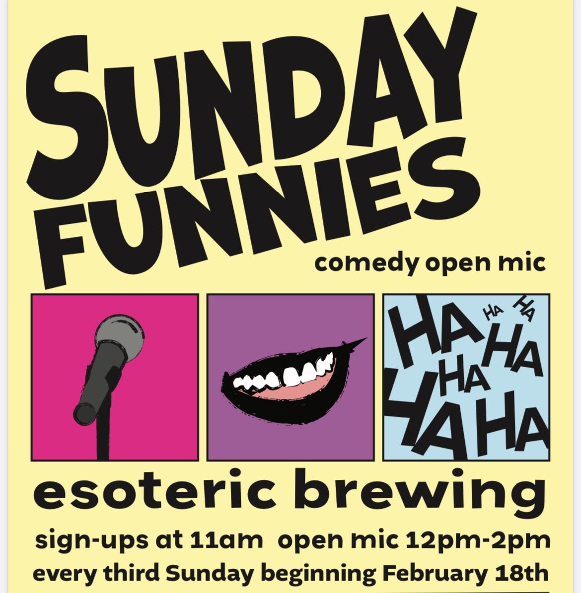 Sunday Funnies: Comedy and Storytelling Open Mic