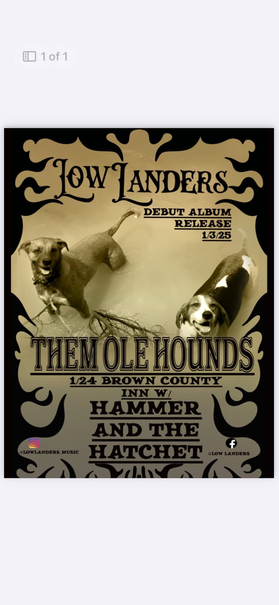 Low Landers & Hammer and the Hatchet at the Brown Co. Inn