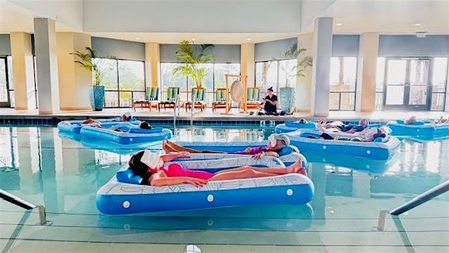 Golden Hour Floating Sound Bowl Meditation - Indoor Pool