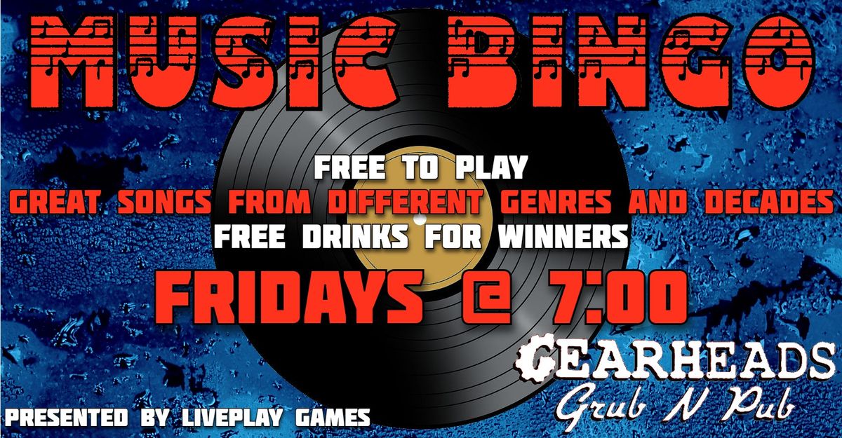 Music Bingo at Gearheads