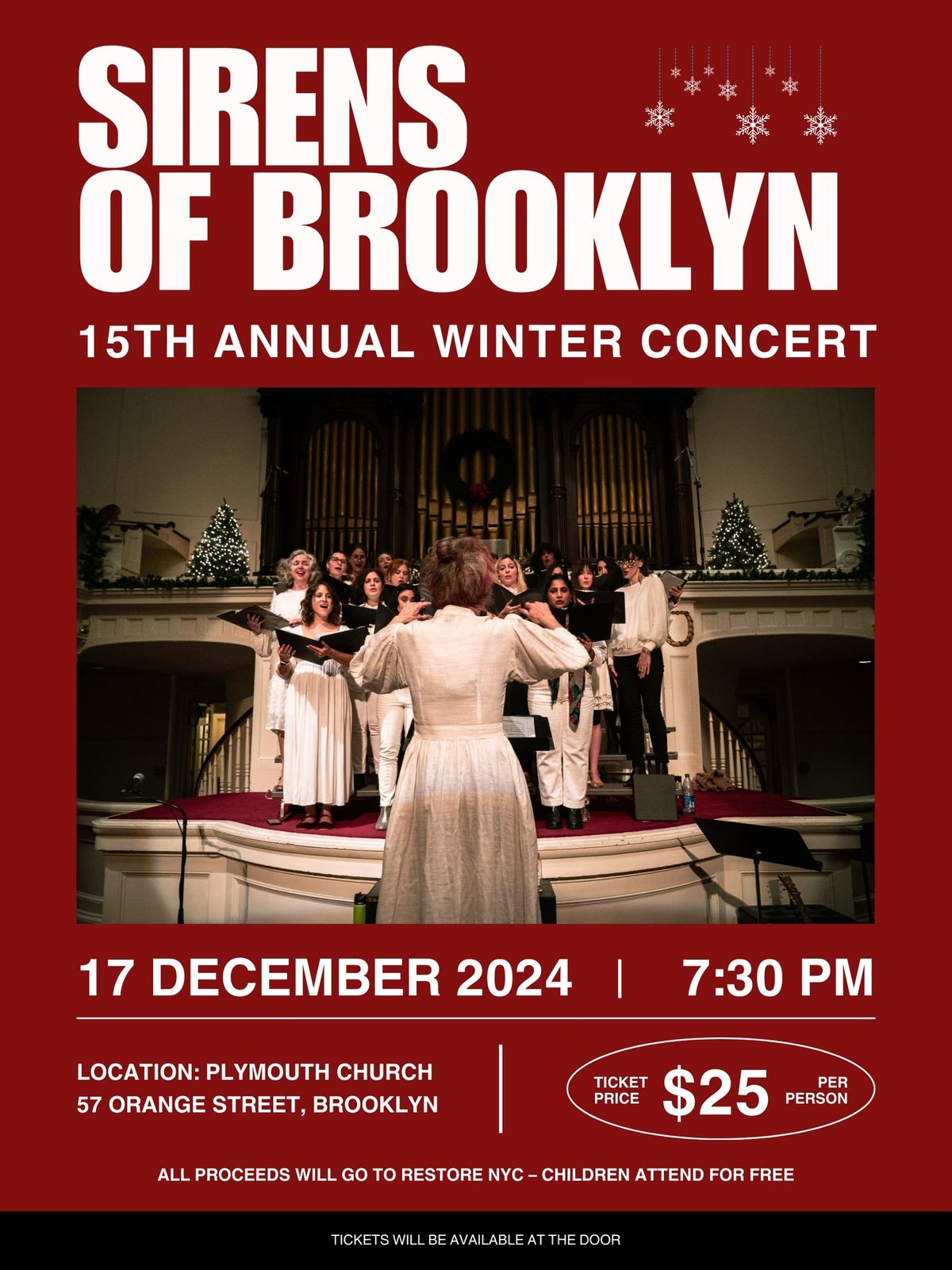 15th Annual Sirens of Brooklyn Winter Concert