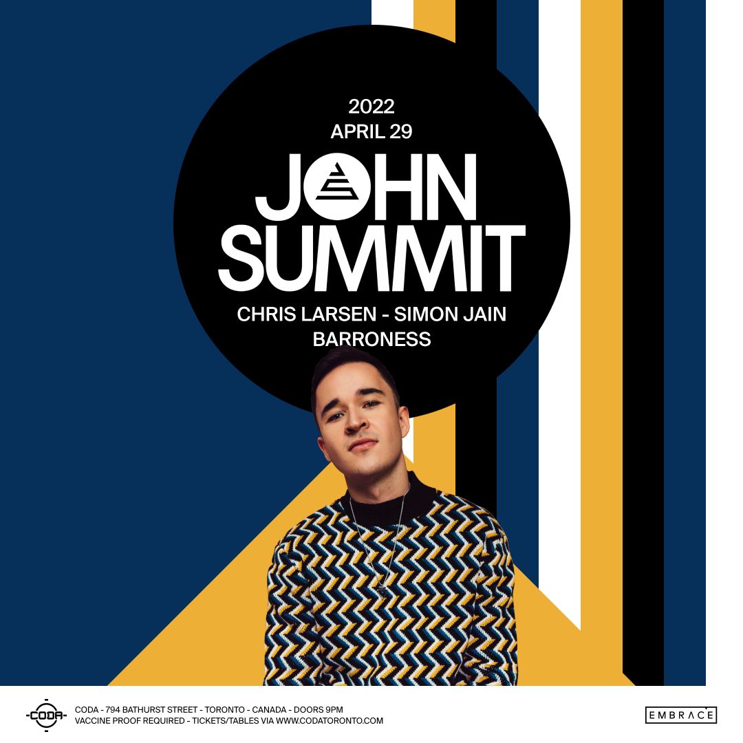 John Summit Toronto Tickets