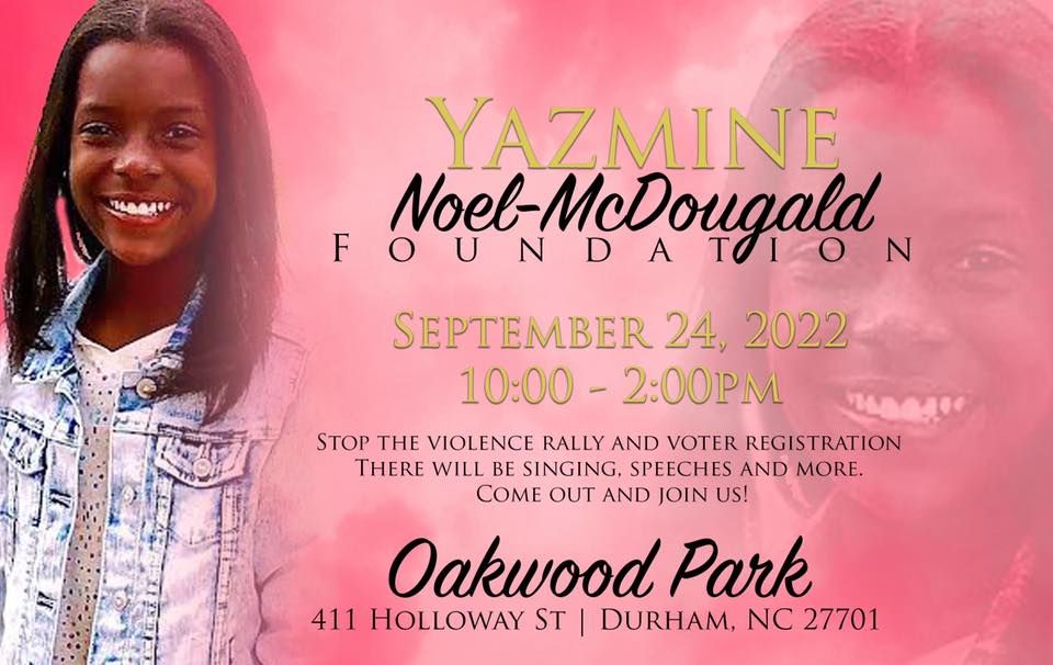 Yazmine Noel-Mcdougald Stop the Violence Rally 