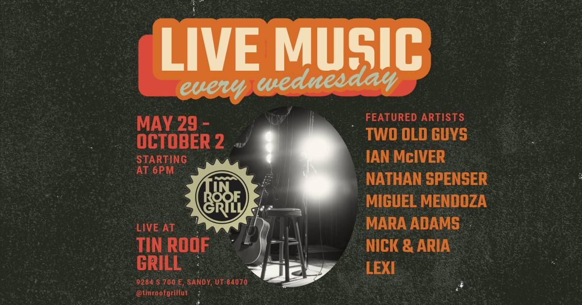 Wednesday Night Live Music at Tin Roof Grill