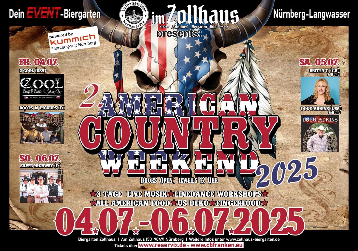 2. AMERICAN COUNTRY WEEKEND | N\u00fcrnberg | Zollhaus Biergarten