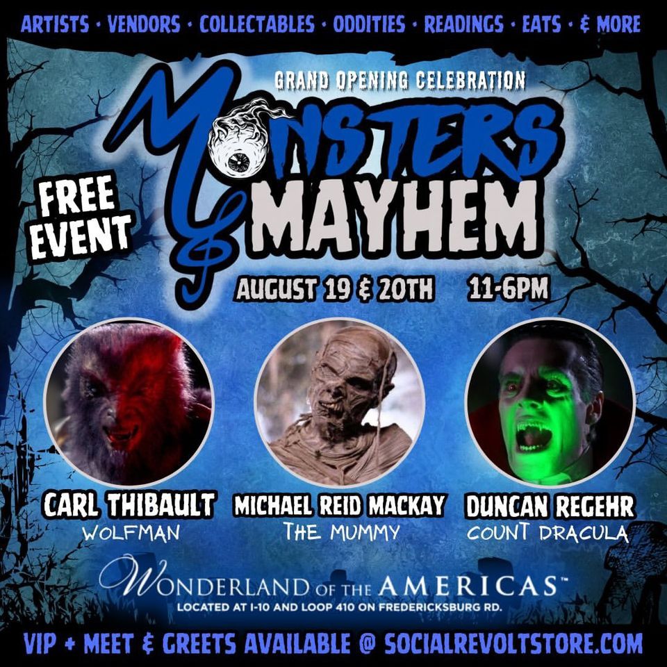 Monsters & Mayhem Celebration (Free Event & Parking)