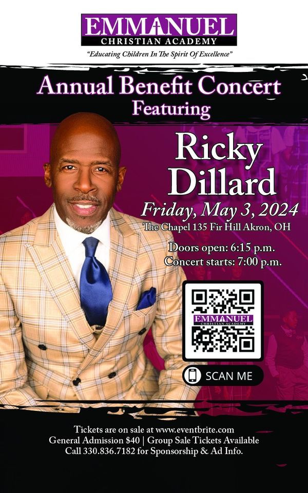 Annual Benefit Concert featuring Ricky Dillard 