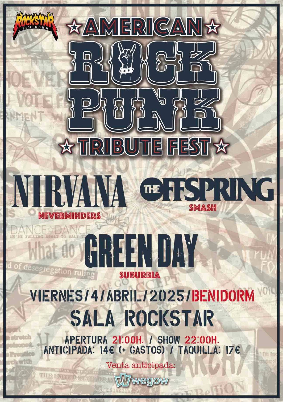 Festival de Tributos AMERICAN ROCK PUNK (Benidorm)