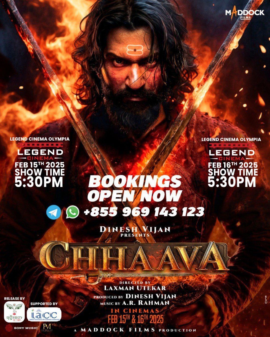 \ud83c\udfa5 Chhaava - Hindi Movie Screening with English Subtitles | 2h 35m with Interval | Dolby ATMOS \ud83d\udce2  