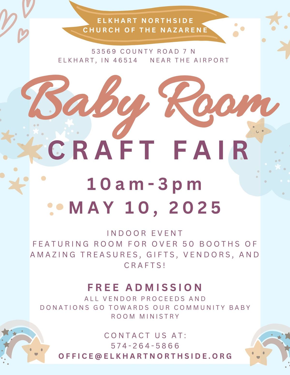 Elkhart Northside Baby Room Craft Fair