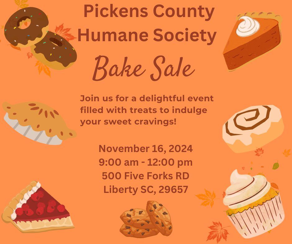 PCHS Fall Bake Sale