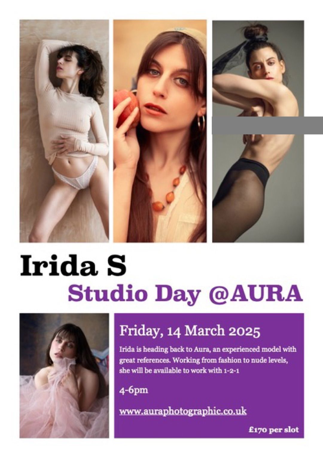 Irida S 14th March studio day LAST SLOT