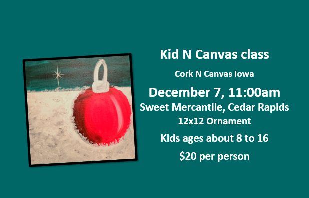 Kid N Canvas -Sweet Mercantile-Ornament-Cork n Canvas Iowa