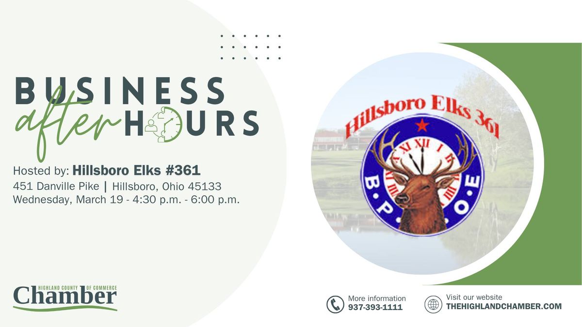 Business After Hours: Hillsboro Elks #361