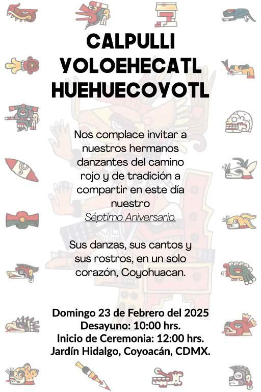 S\u00e9ptimo Aniversario: Calpulli Yoloehecatl Huehuecoyotl