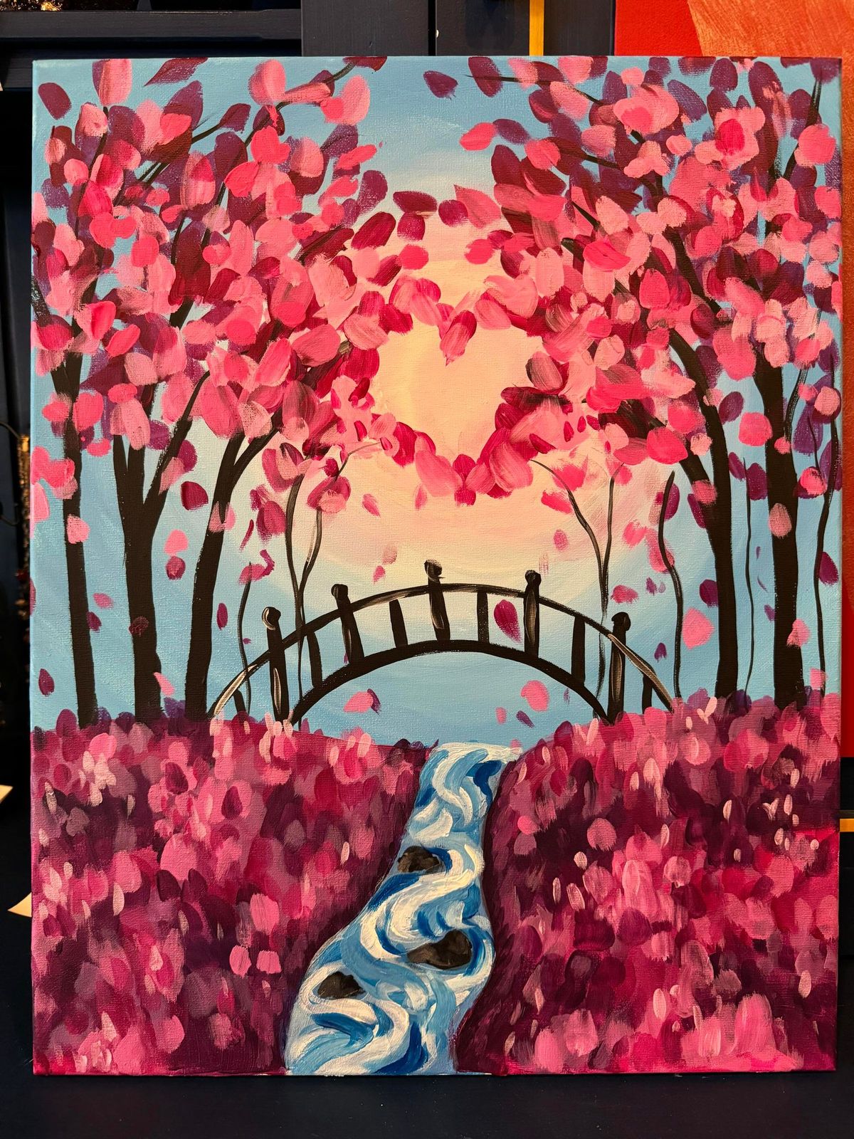 Heart Trees Canvas Class