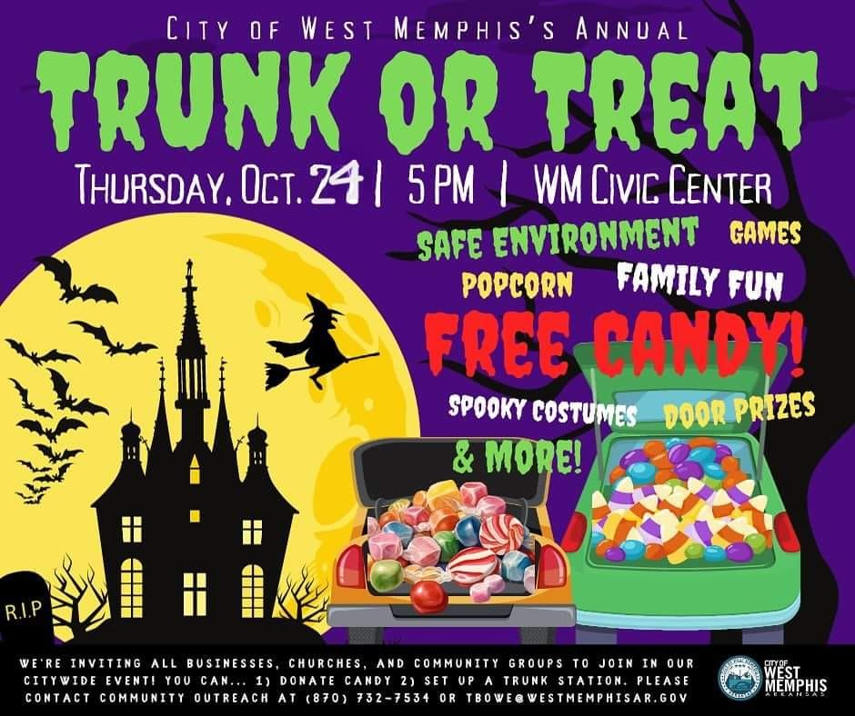 City of West Memphis\u2019s Annual Trunk or Treat