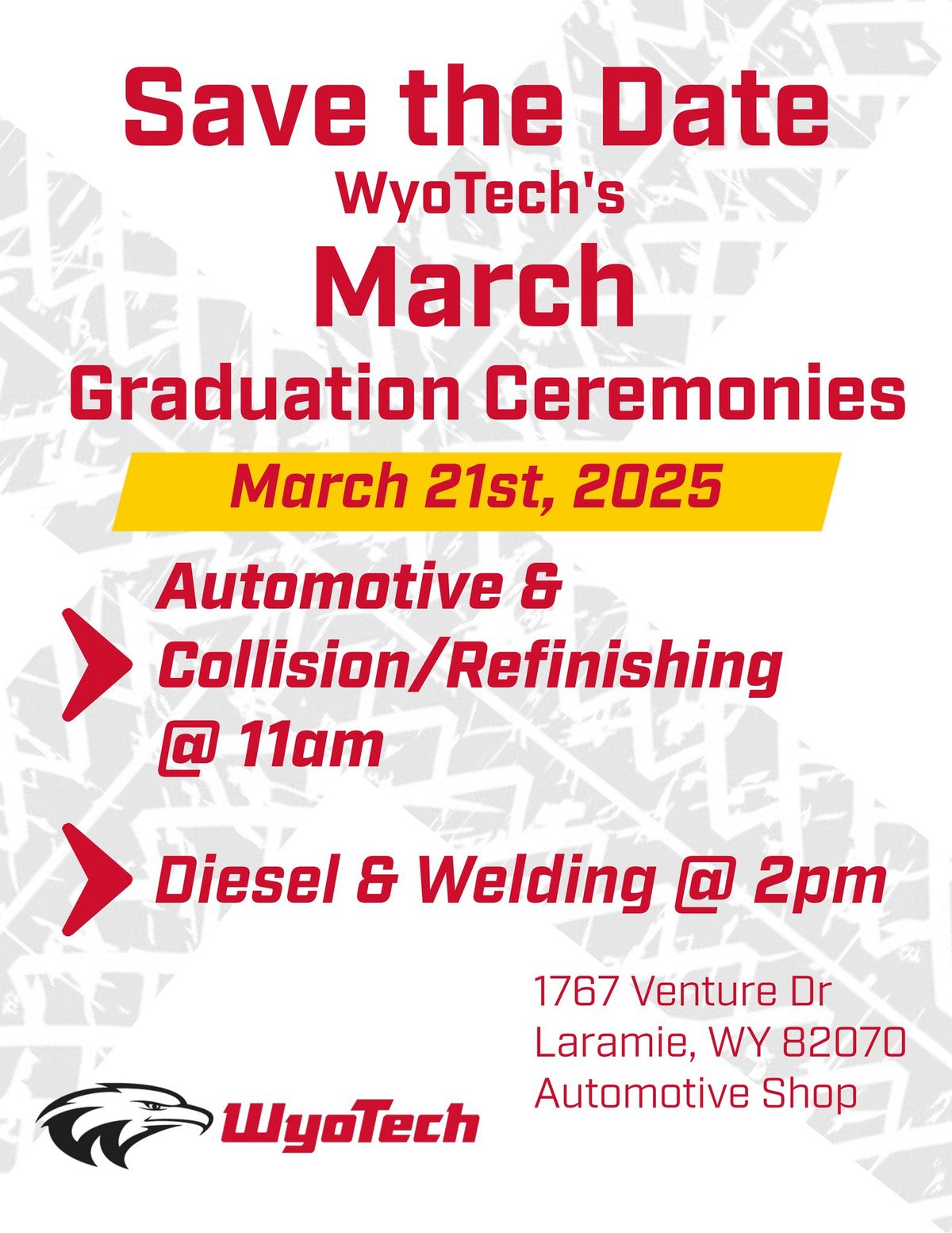 WyoTech March 2025 Graduation