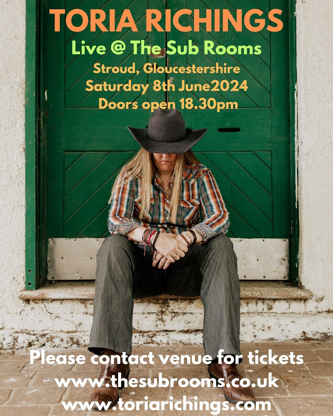 Toria Richings, supported by Billy in the Lowground, @ the Sub Rooms Stroud