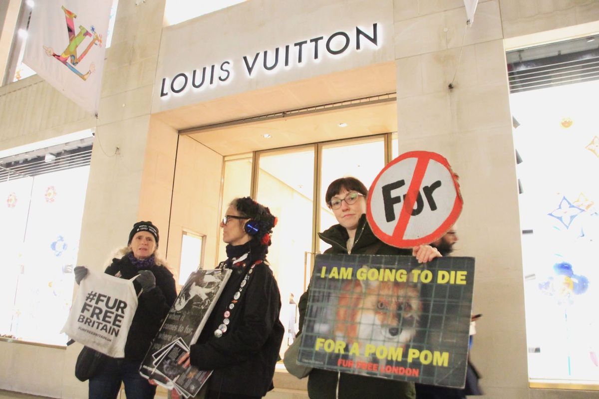 Bond Street Fur and Exotic Skin Trade Protest