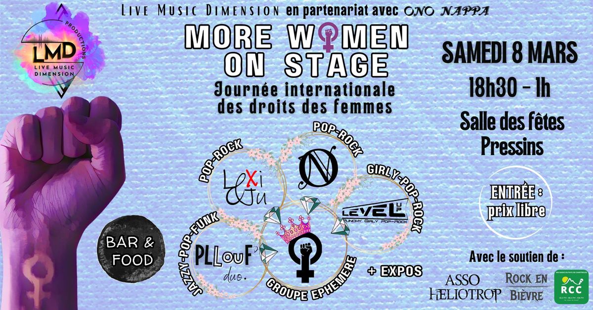 SOIR\u00c9E CONCERT-EXPO - "More women on stage"