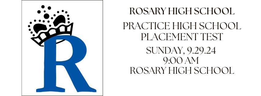 Rosary High School Practice High School Placement Test