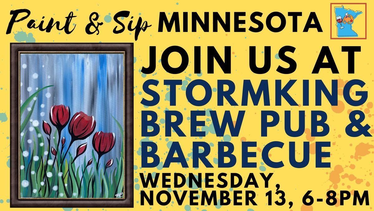 November 13 Paint & Sip at StormKing Brewpub & Barbecue