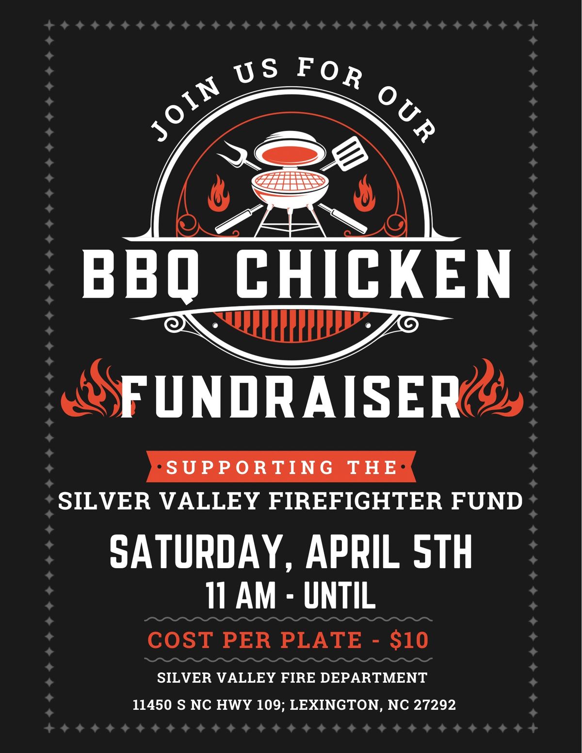 2nd Annual BBQ Chicken Fundraiser