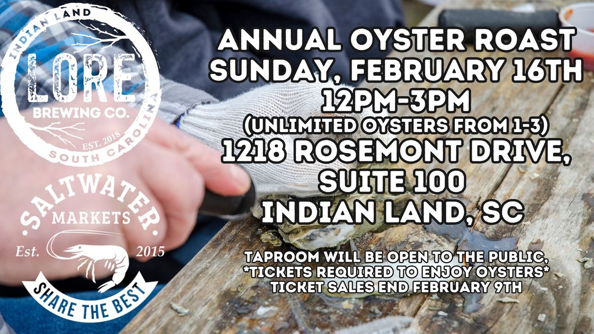 Annual Oyster Roast with Saltwater Markets