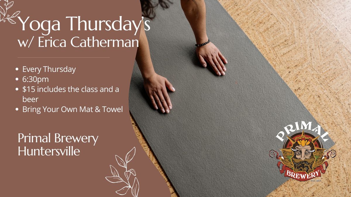 Yoga & Beer - Thursdays at Primal Huntersville