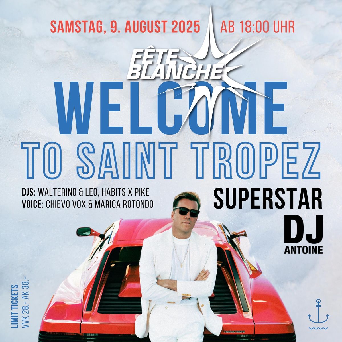 FETE BLANCHE 2025 - SUPERSTAR DJ ANTOINE