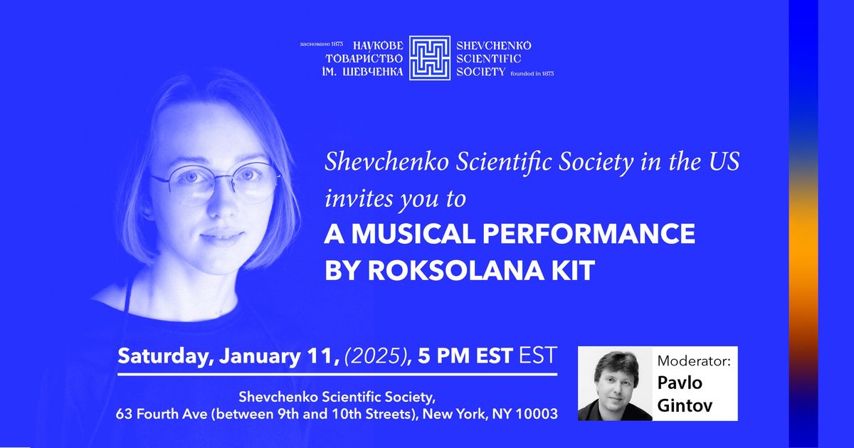 Pianist Roksolana Kit performs works by Ukrainian composers