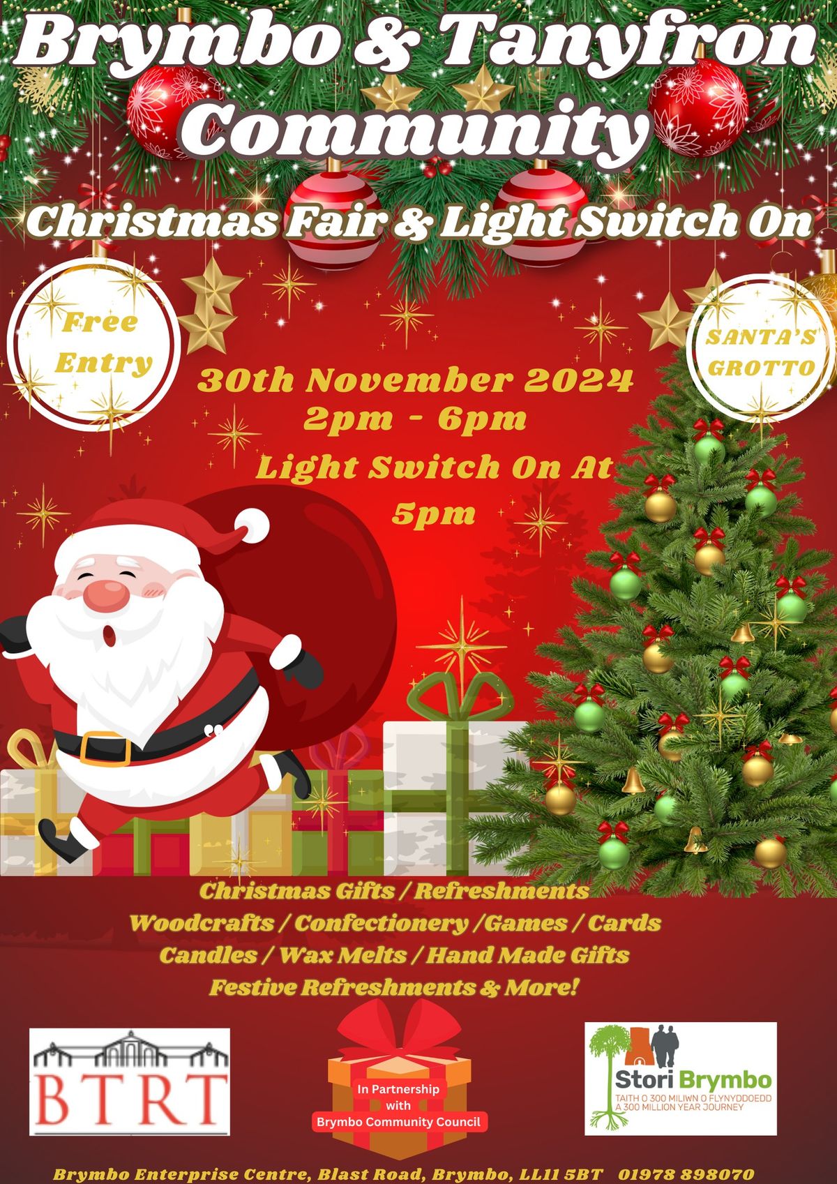 Brymbo & Tanyfron Community Christmas Fair & Light Switch On