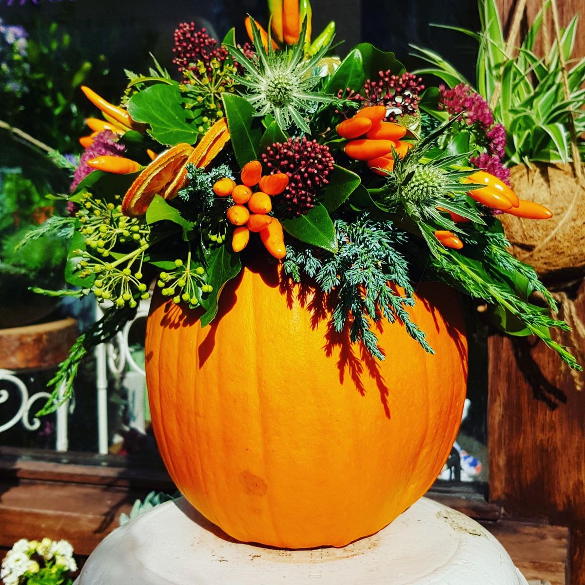 Seasonal Pumpkin Arrangement