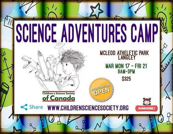 Science Adventures CAMP- March Break