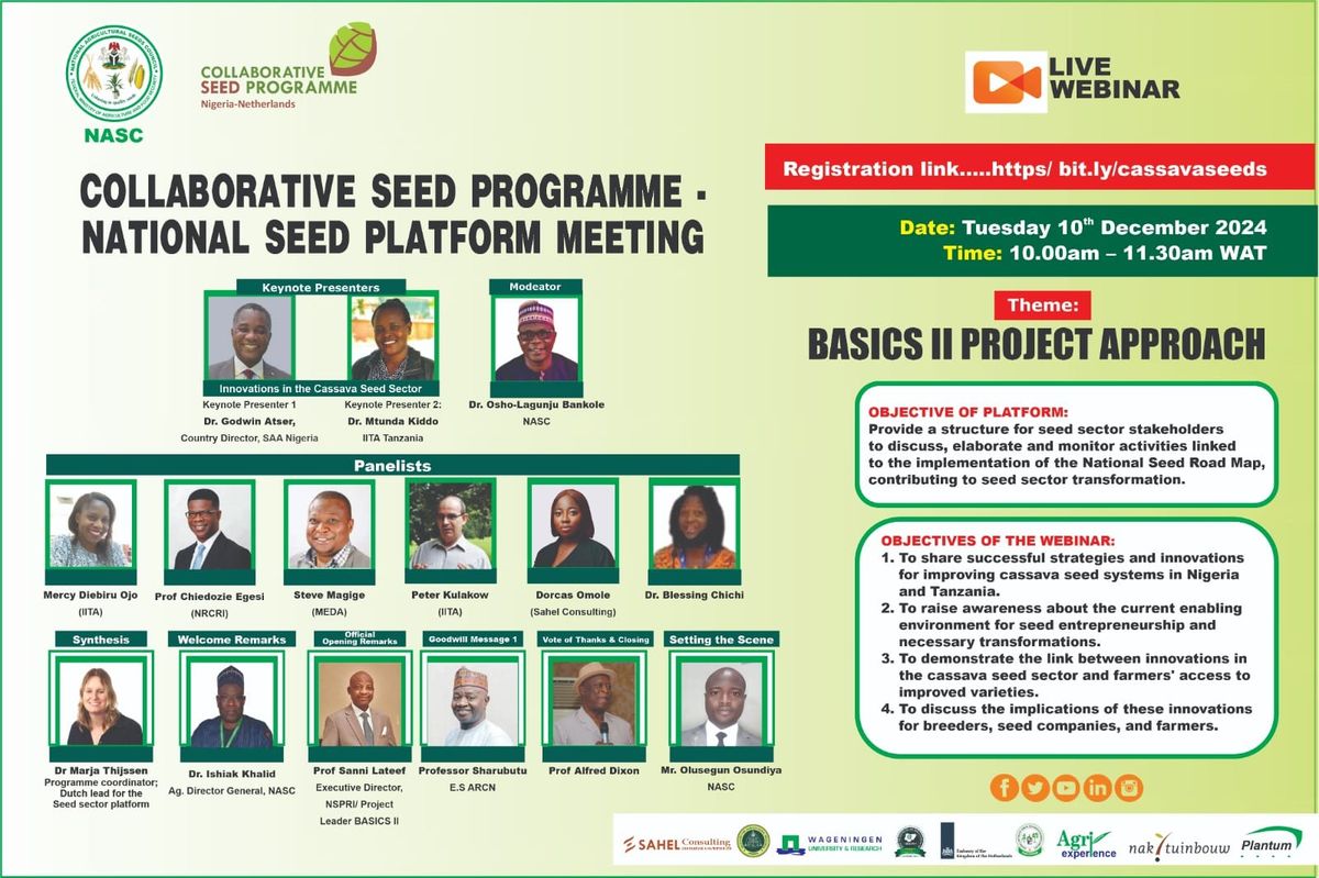 Transforming Cassava Seed Sector: Innovations, Access and Impact: The BASICS Project Approach